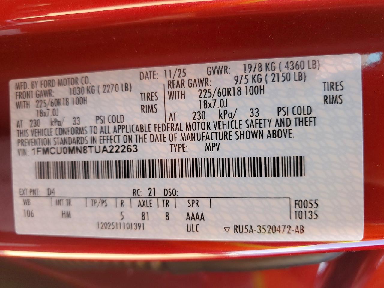Ford Escape St Line