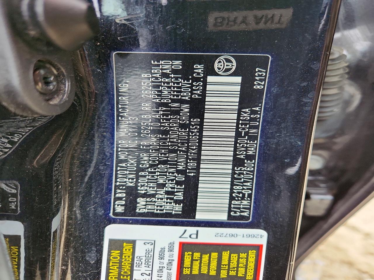 Toyota Camry Se