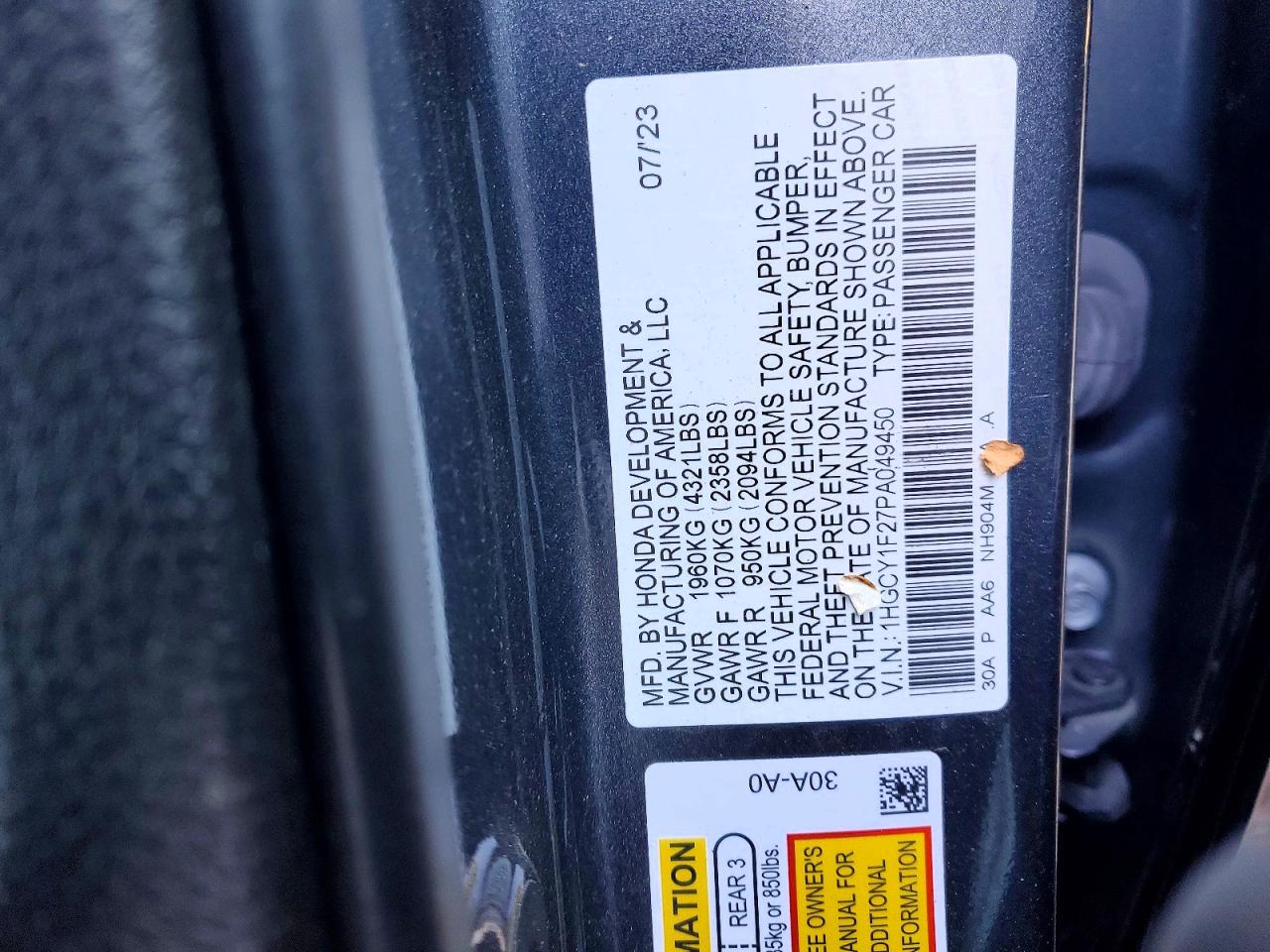 Honda Accord Lx