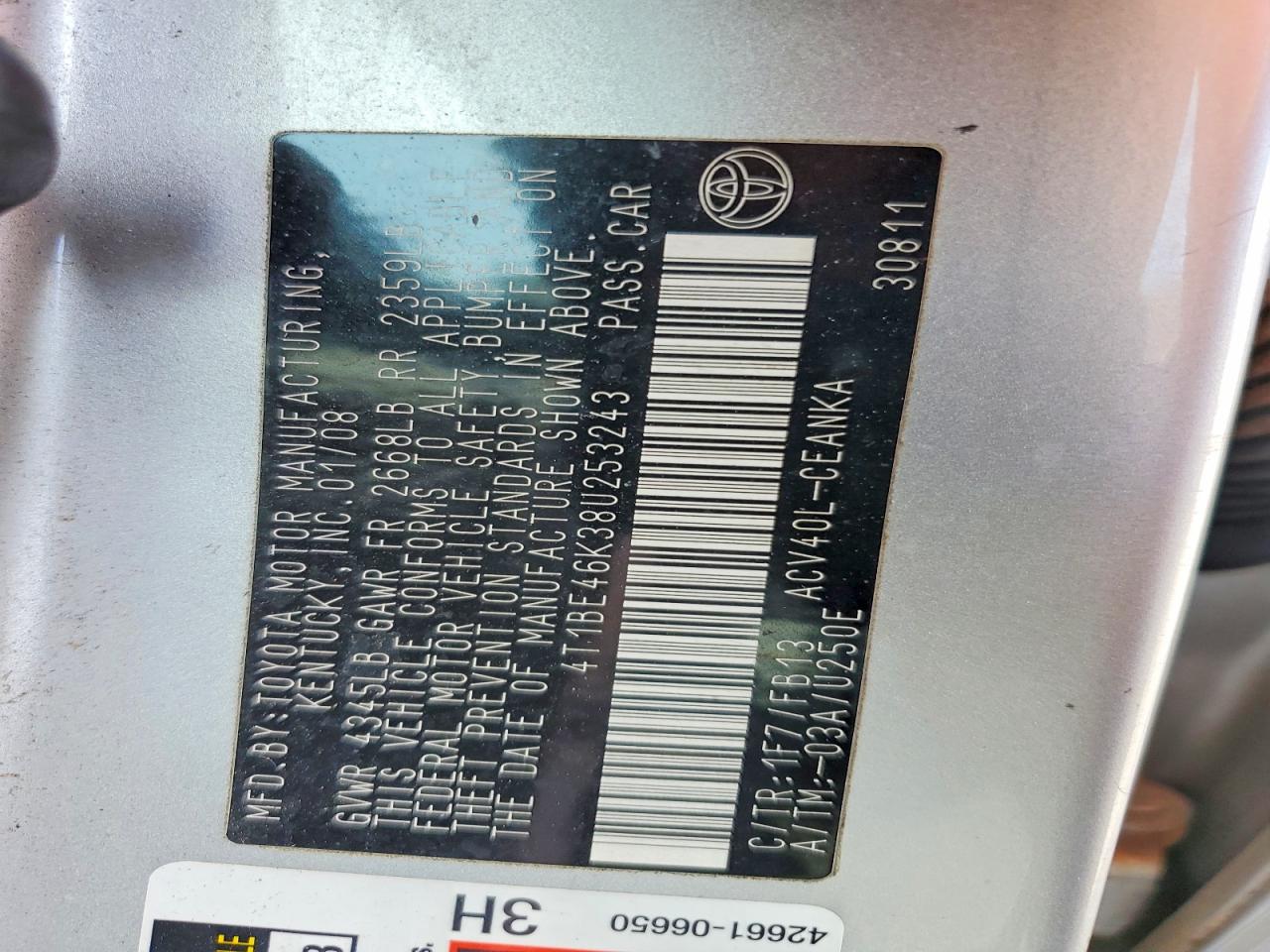 Toyota Camry Le