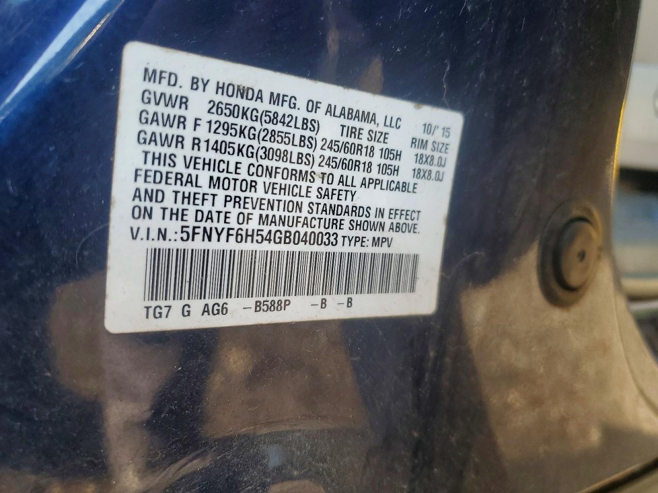 Honda Pilot Exl
