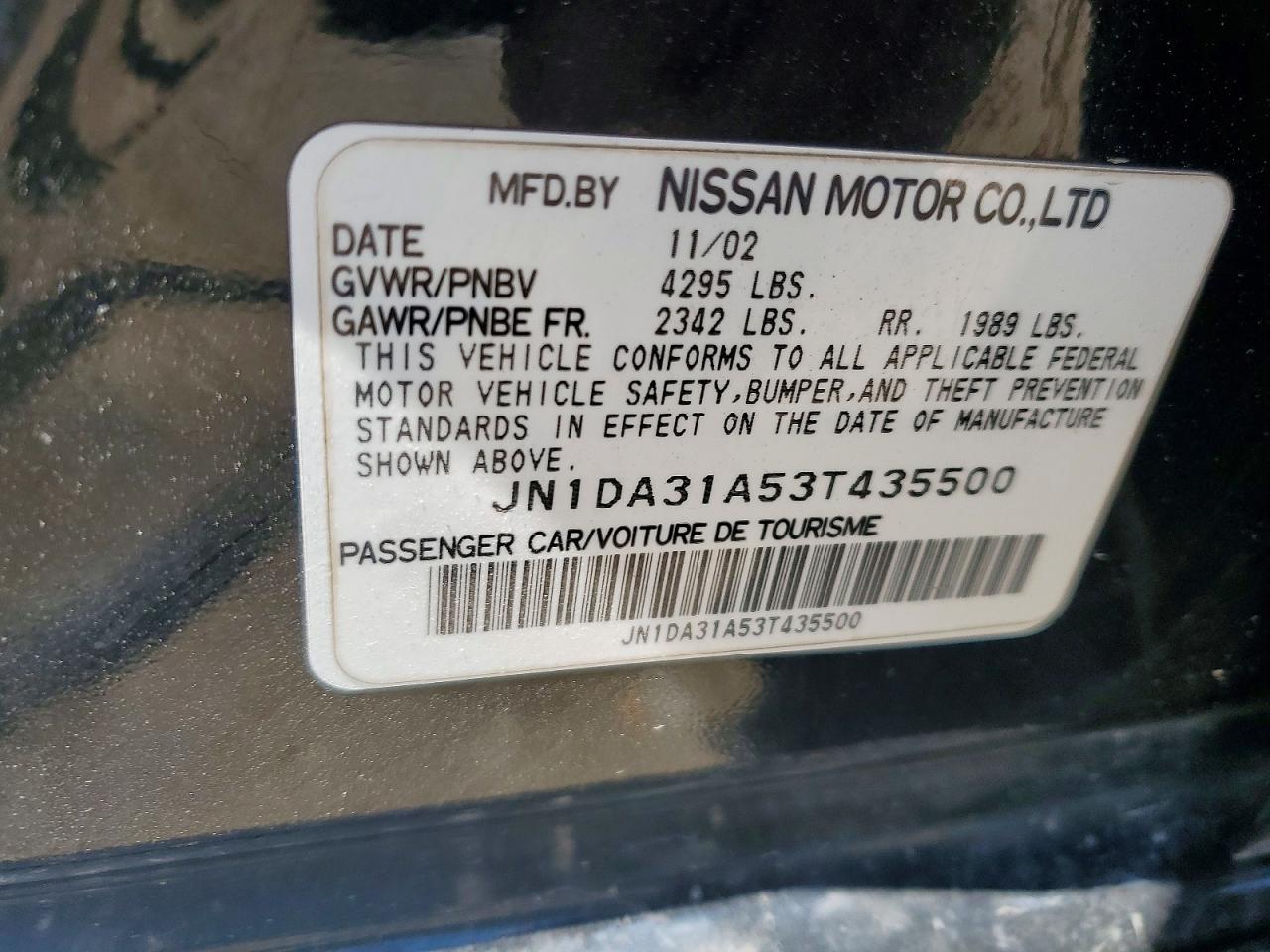 Nissan Maxima Gxe