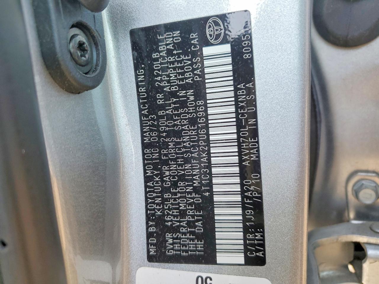 Toyota Camry Le