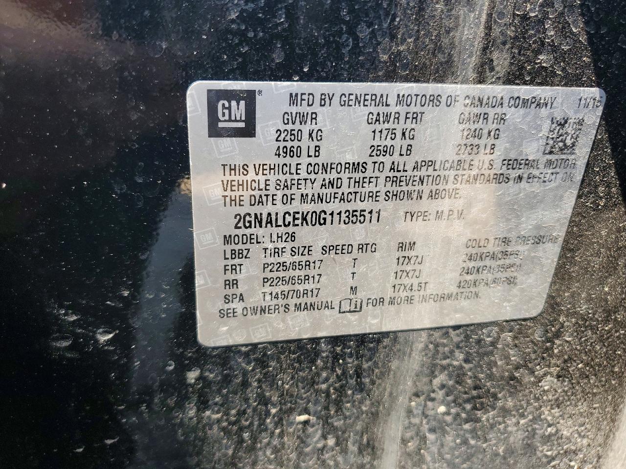 Chevrolet Equinox Lt
