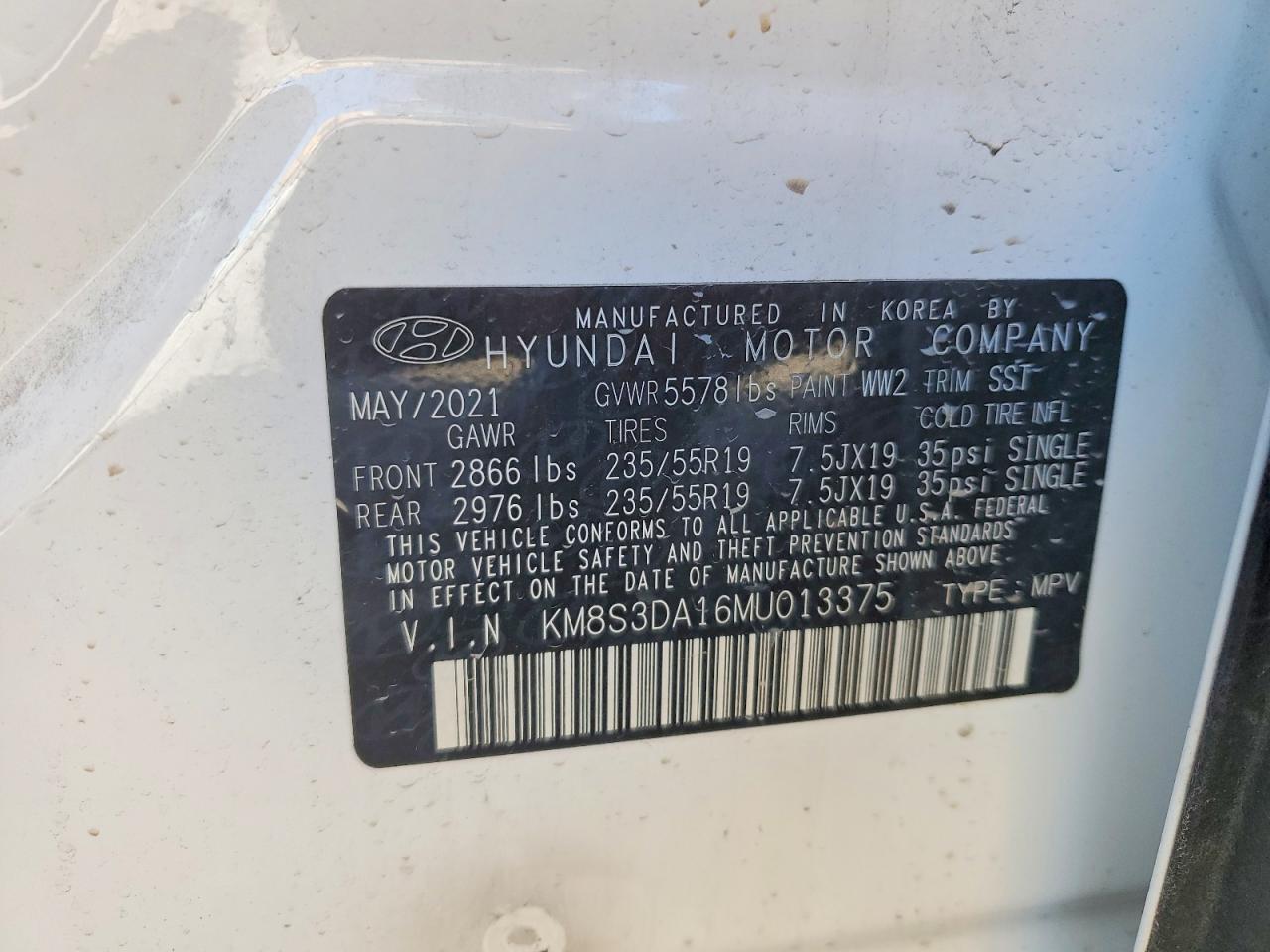 Hyundai SANTA FE Sel Premium