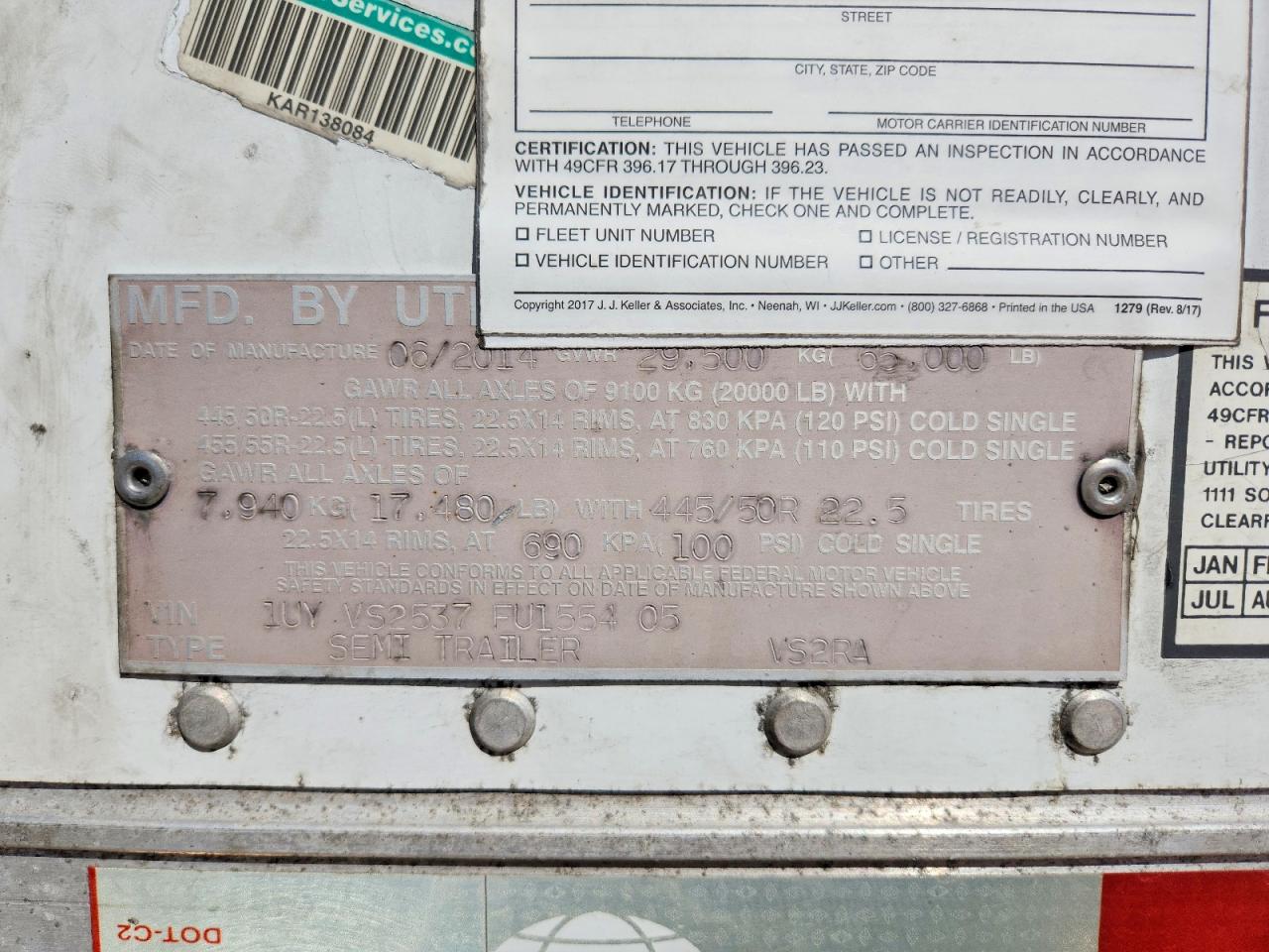 Utility Dry Freight Trailer