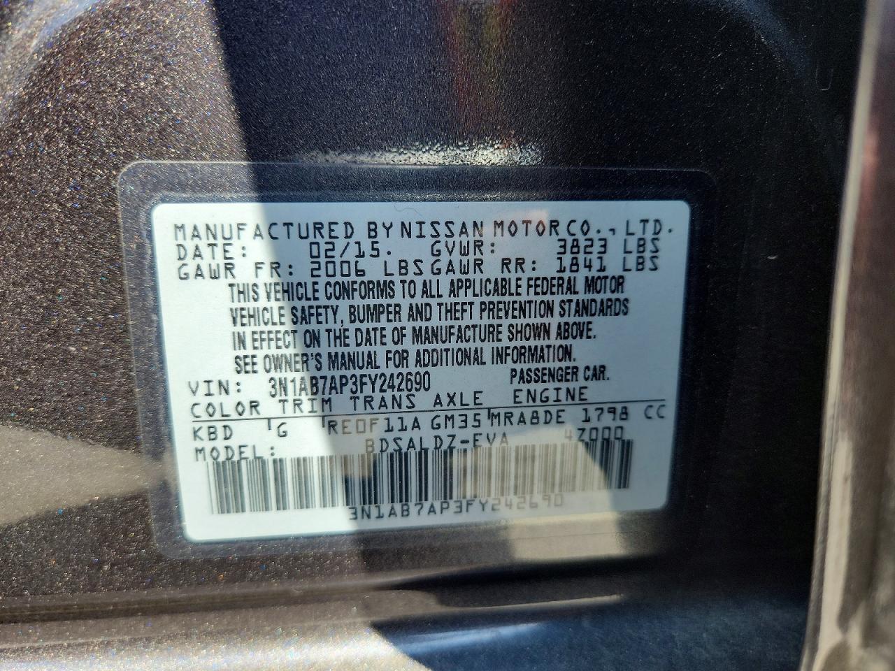 Nissan Sentra Sv