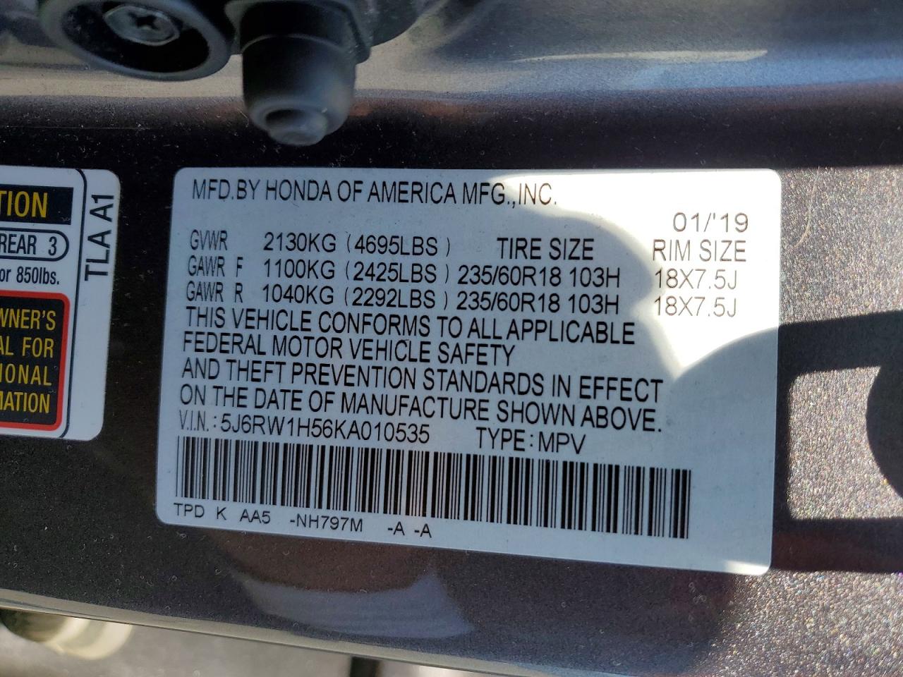 Honda Crv Ex
