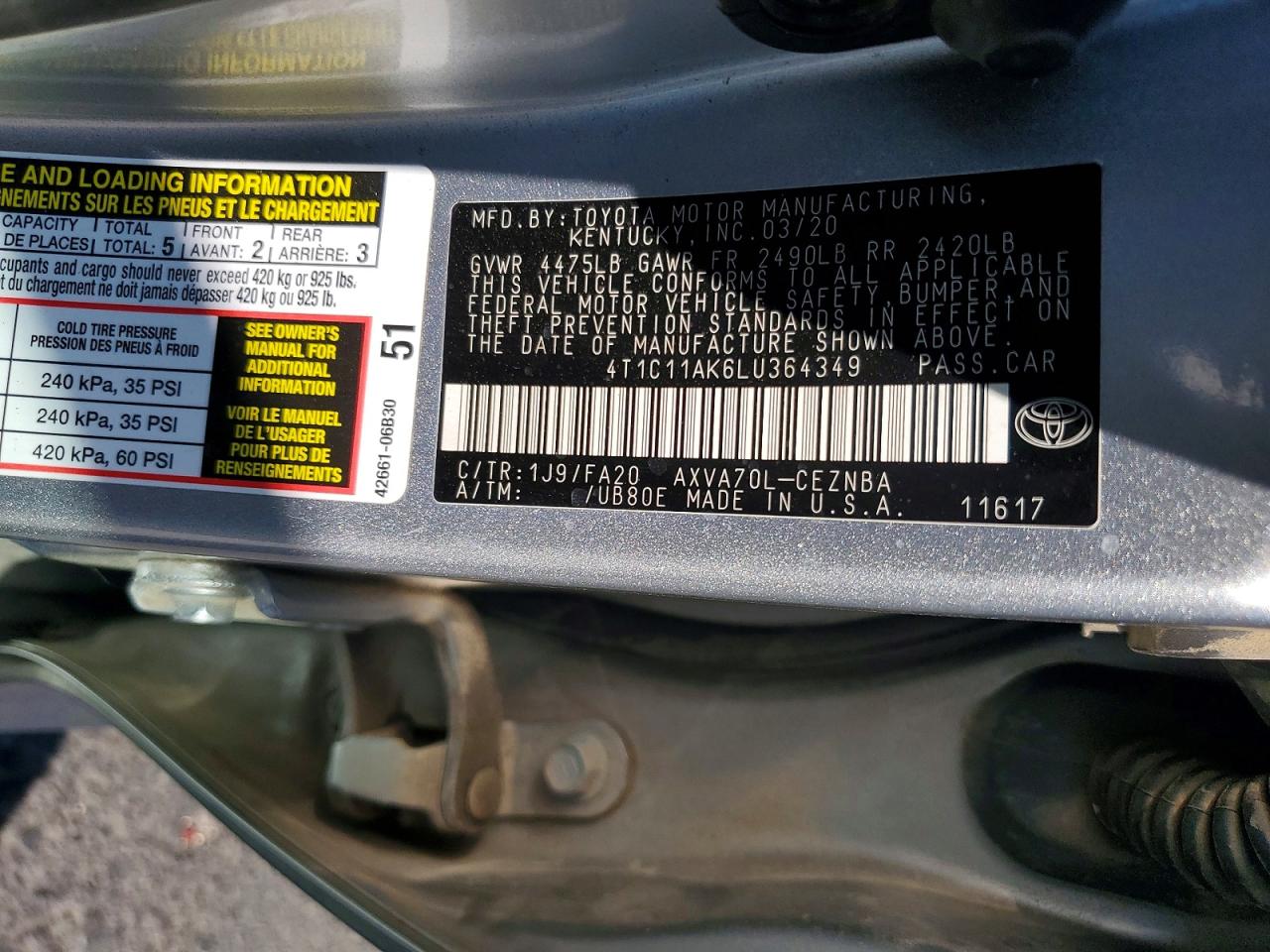 Toyota Camry Le