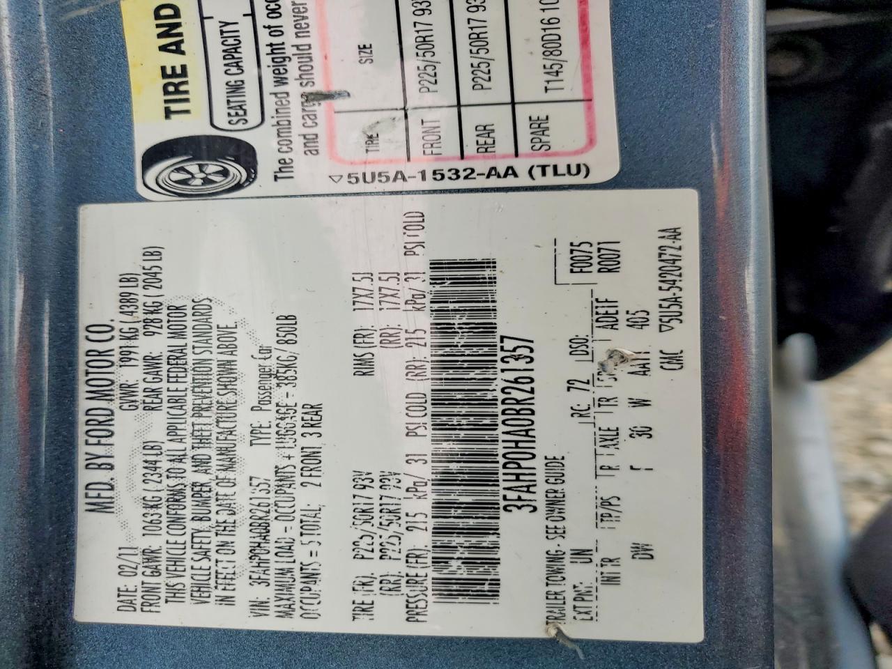 Ford Fusion Se