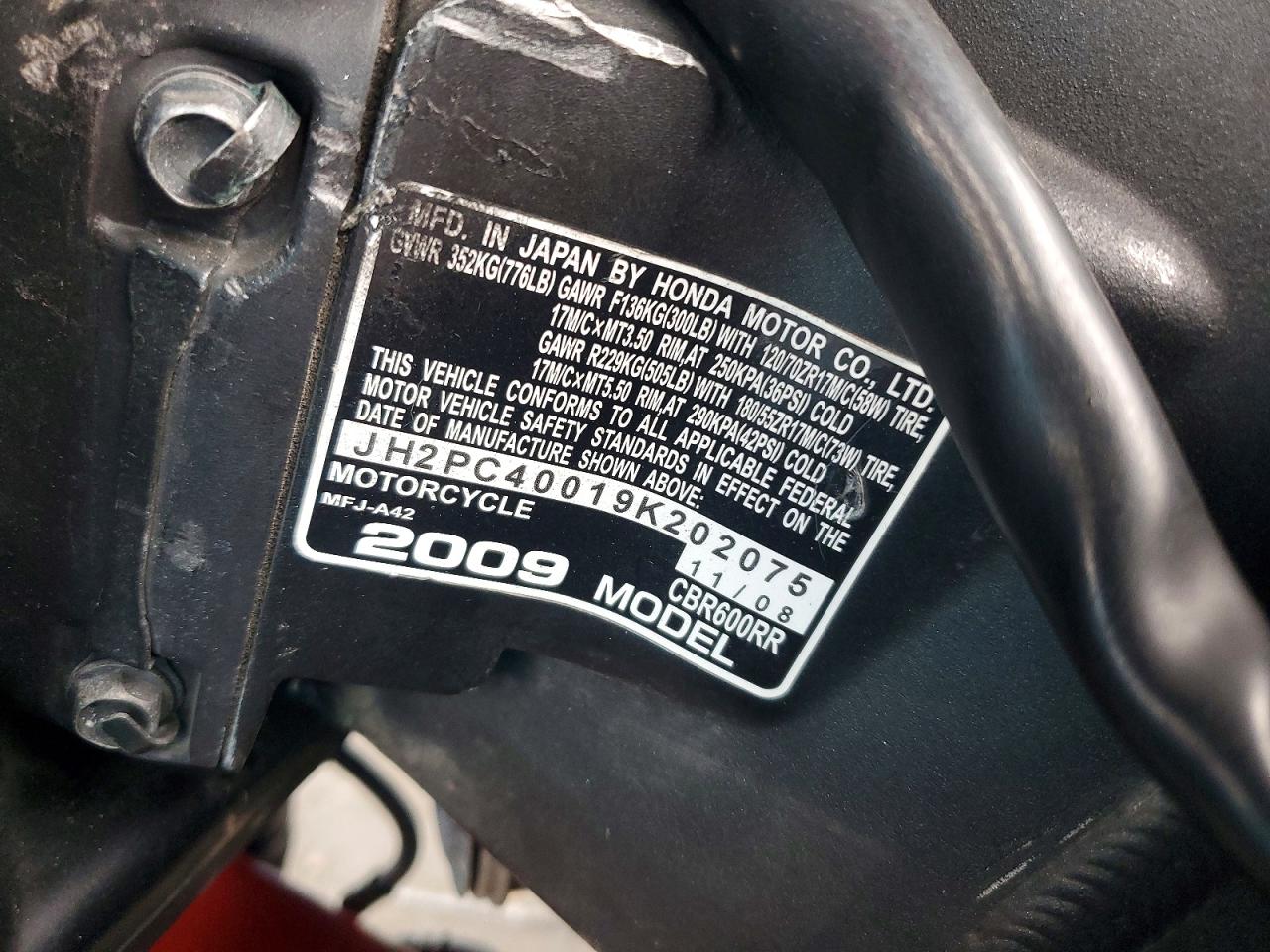 Honda Cbr Cycle Rr