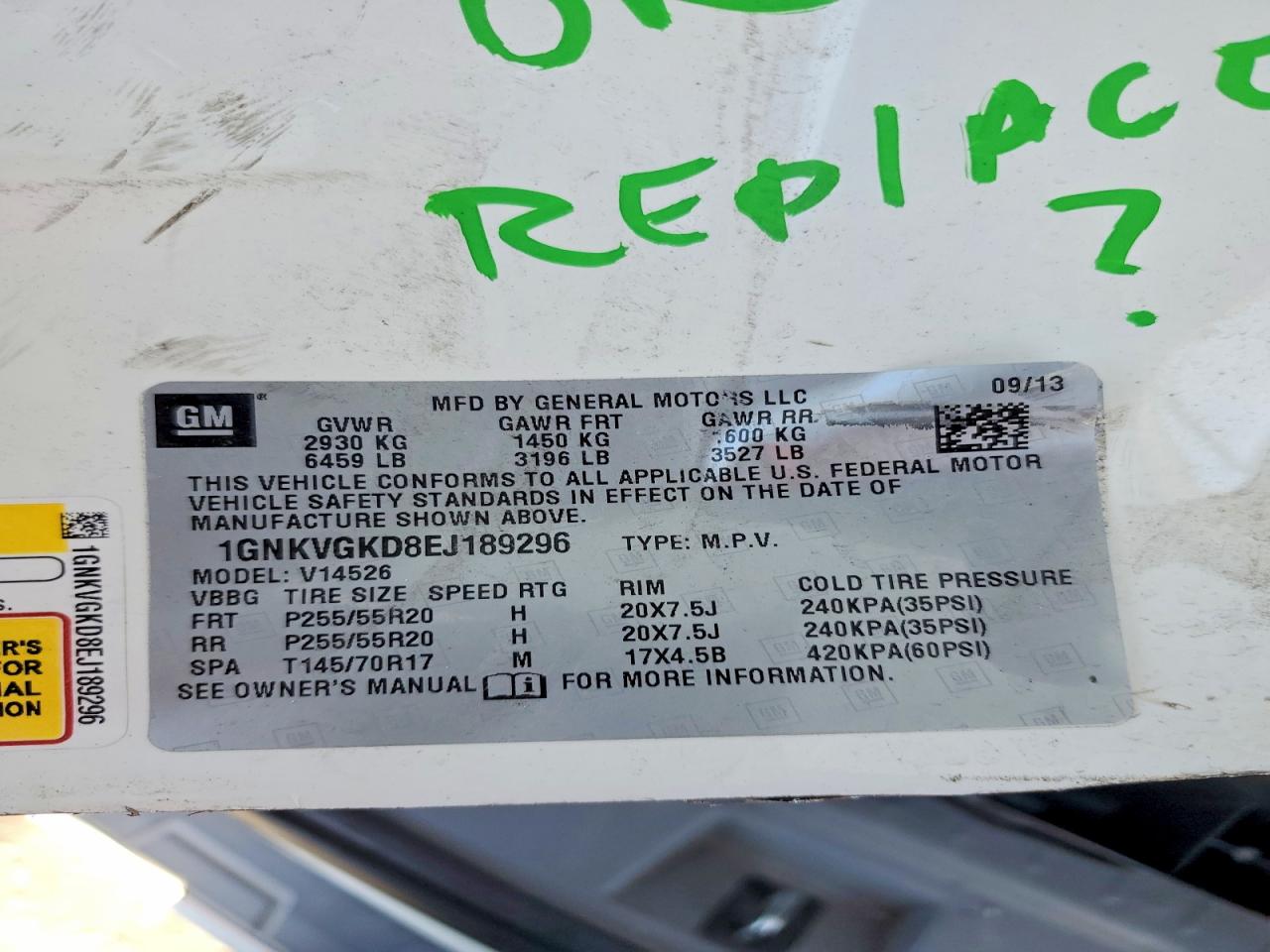 Chevrolet Traverse Lt
