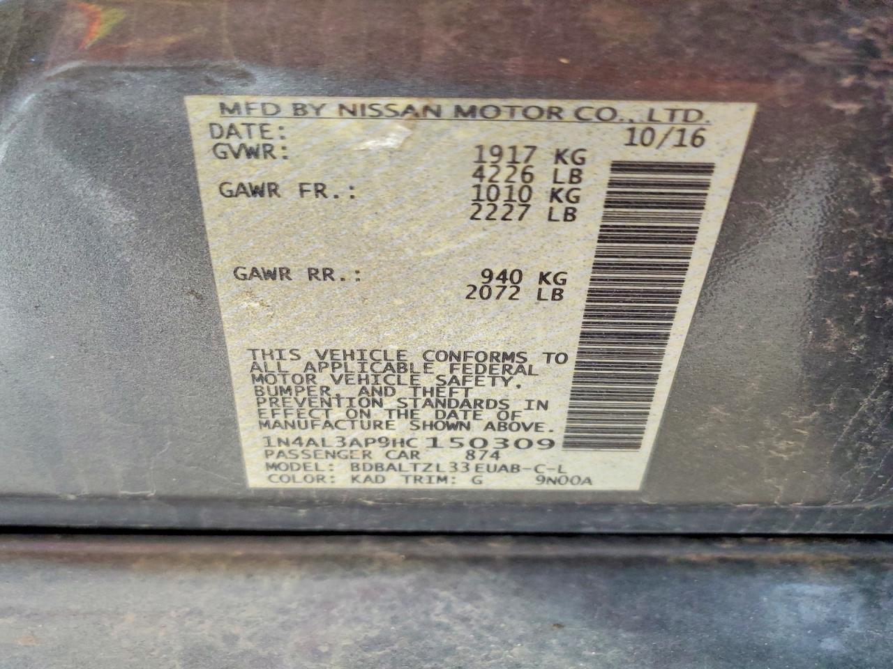 Nissan Altima 2.5 Sl