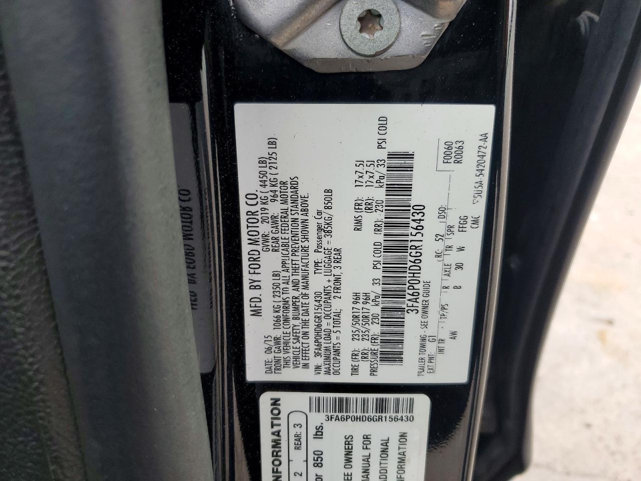 Ford Fusion Se