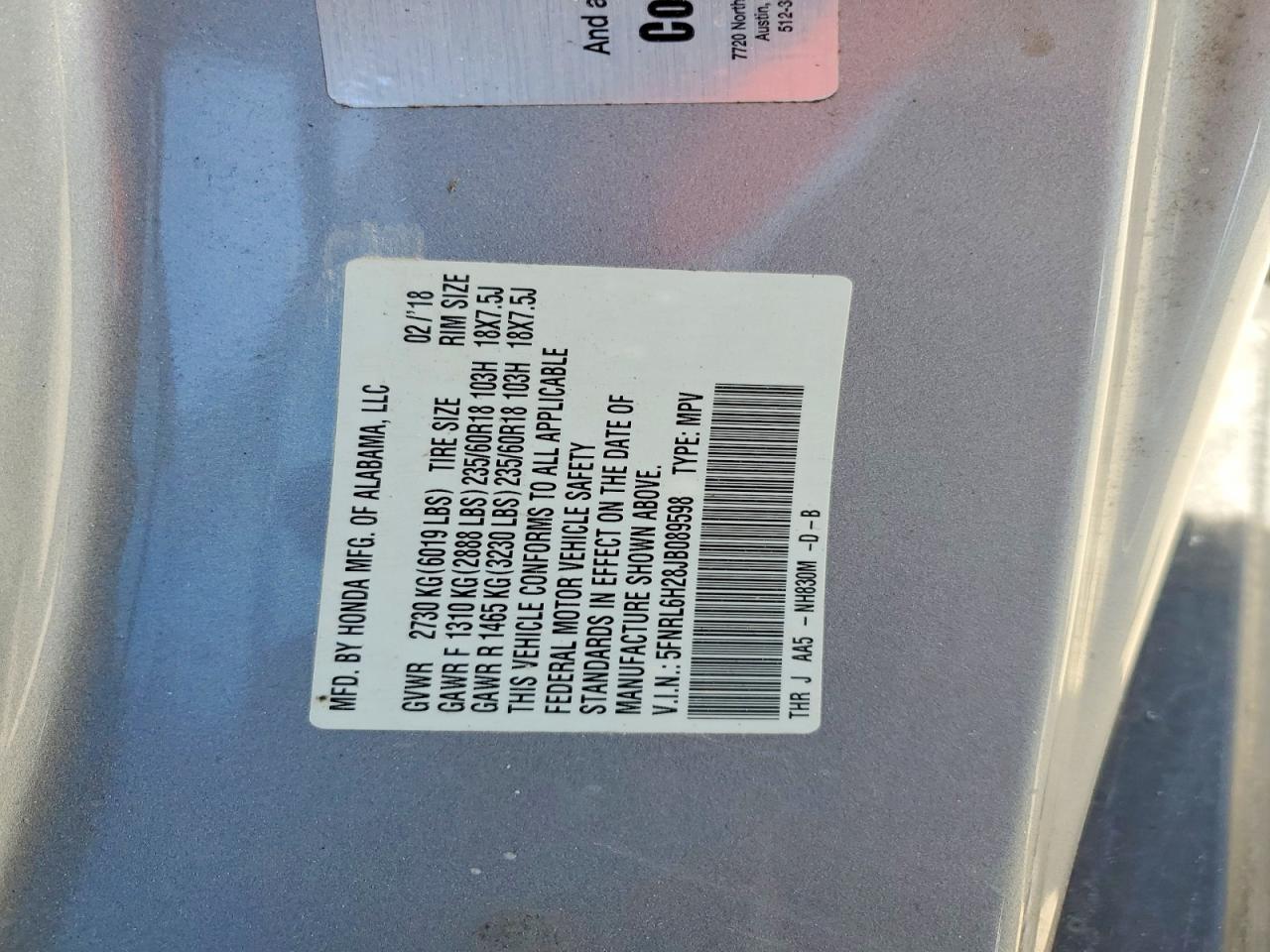 Honda Odyssey Lx