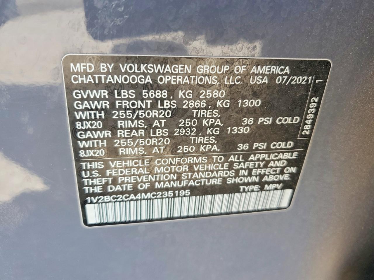 Volkswagen Atlas Sel