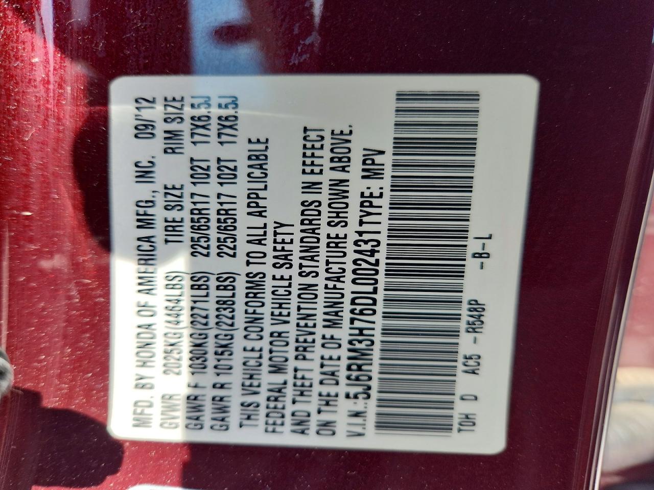 Honda Crv Exl
