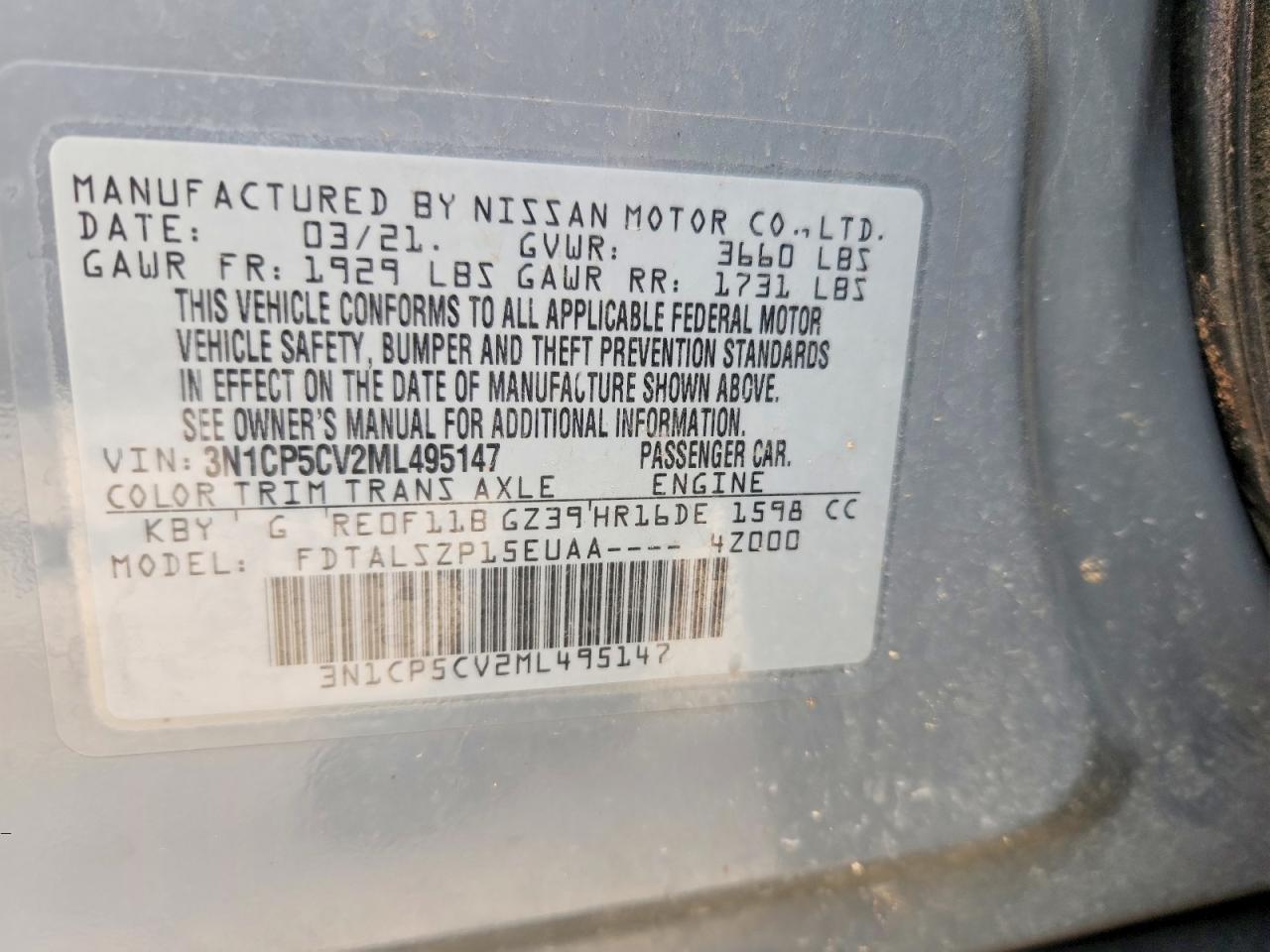 Nissan Kicks Sv