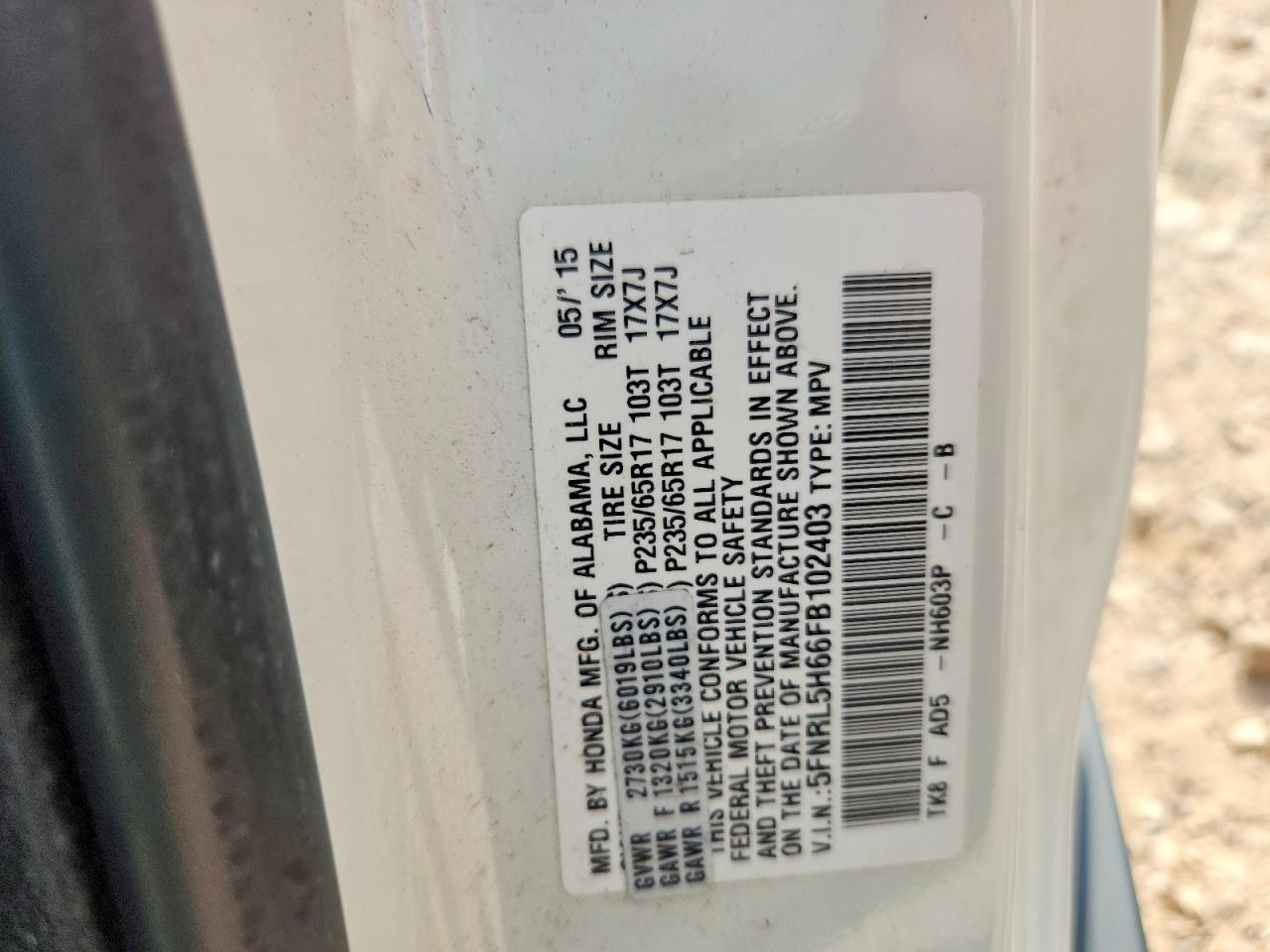 Honda Odyssey Exl