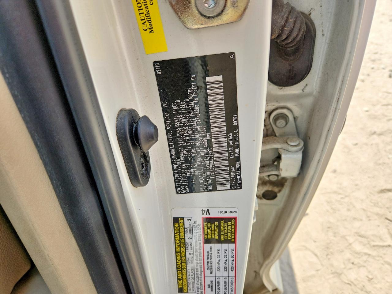 Toyota Venza Fwd 4cyl