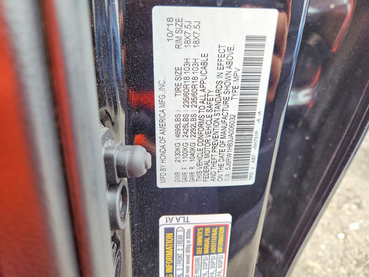 Honda Crv Exl