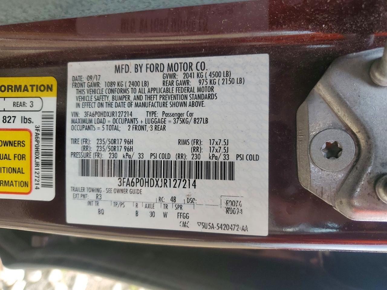 Ford Fusion Se