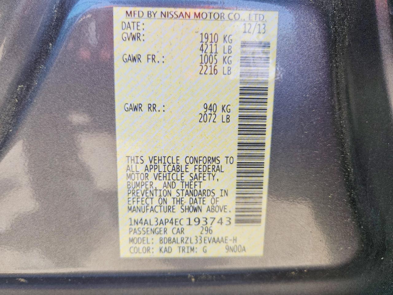 Nissan Altima 2.5 S