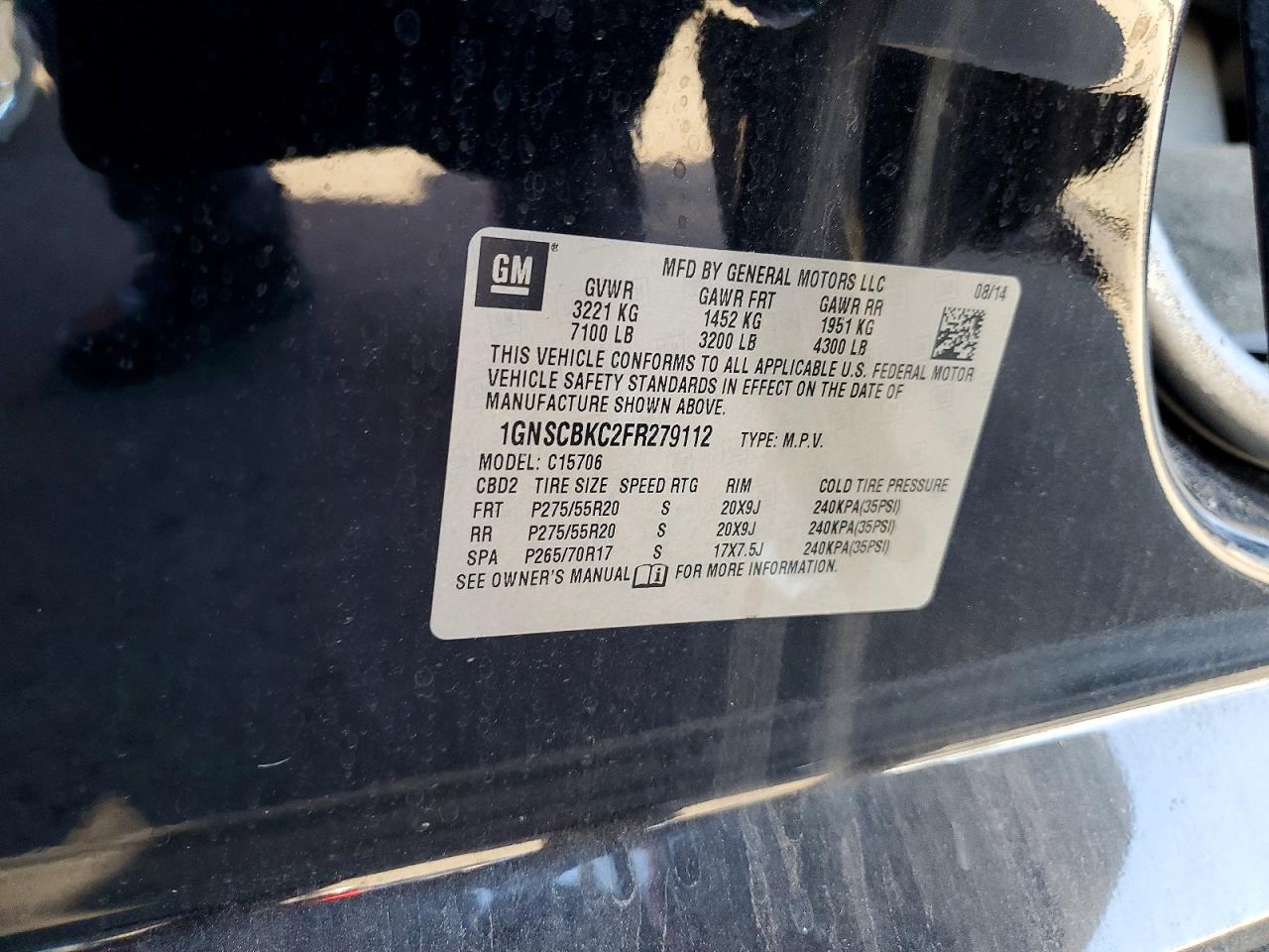 Chevrolet Tahoe C1500 Lt