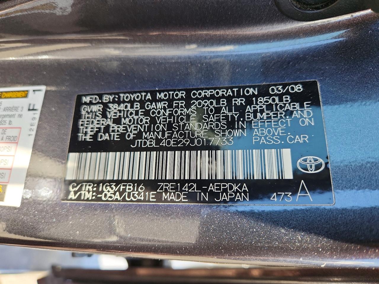 Toyota Corolla Le