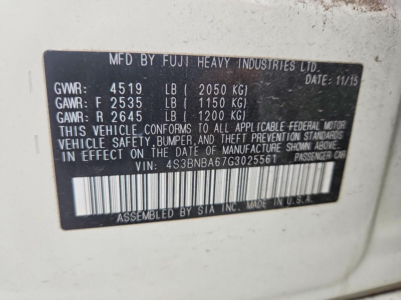 Subaru Legacy 2.5i