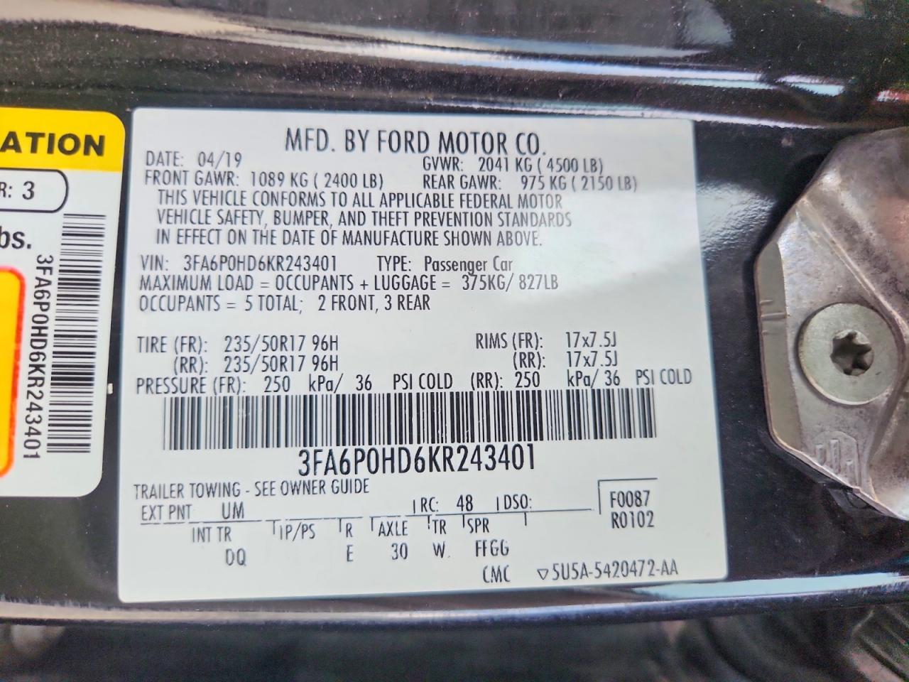Ford Fusion Se