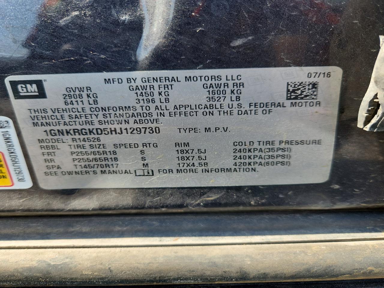 Chevrolet Traverse Lt
