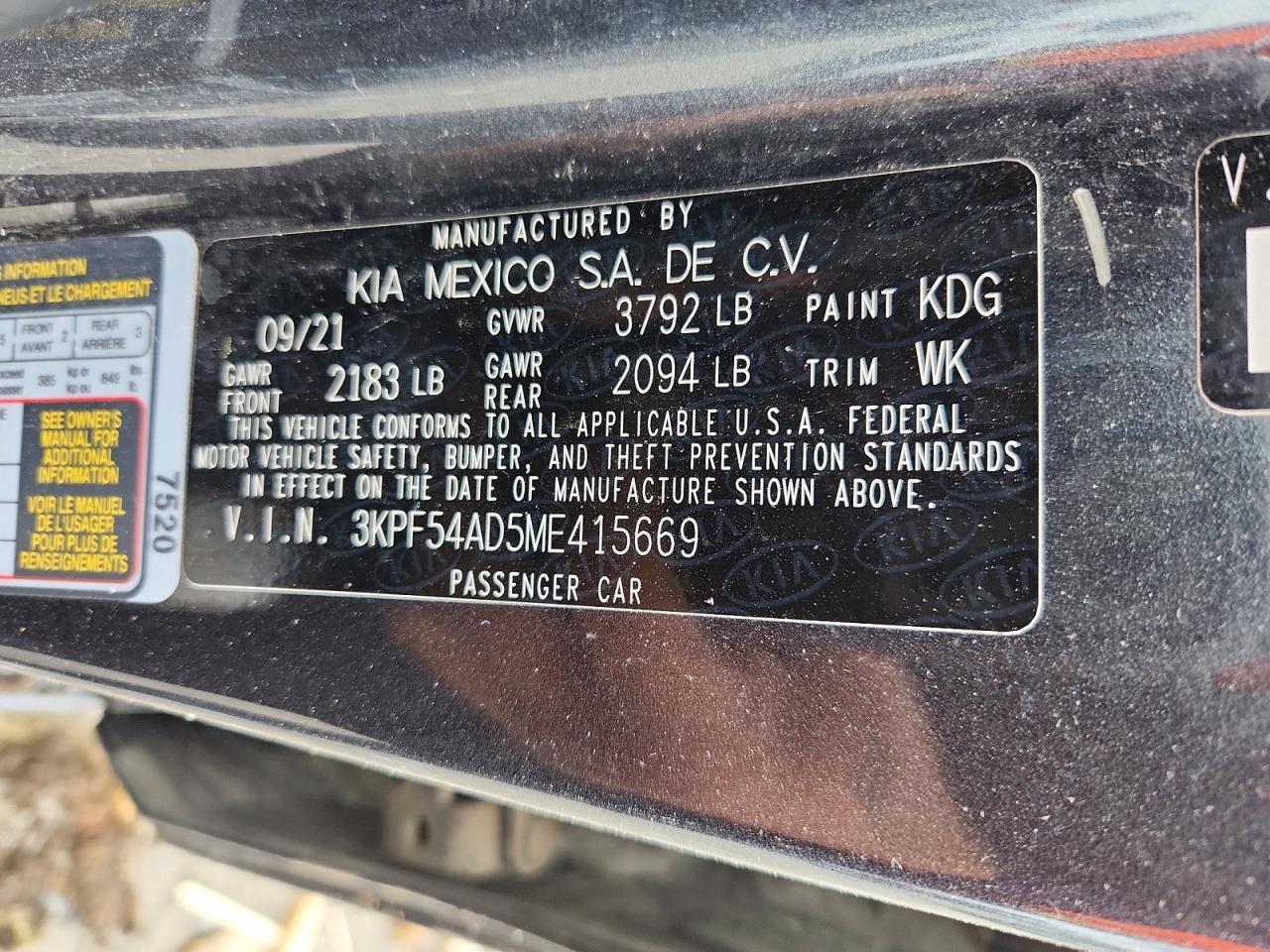 Kia Forte Ex