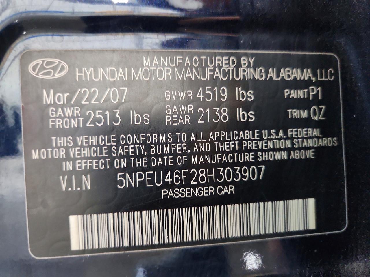 Hyundai SONATA Se V6