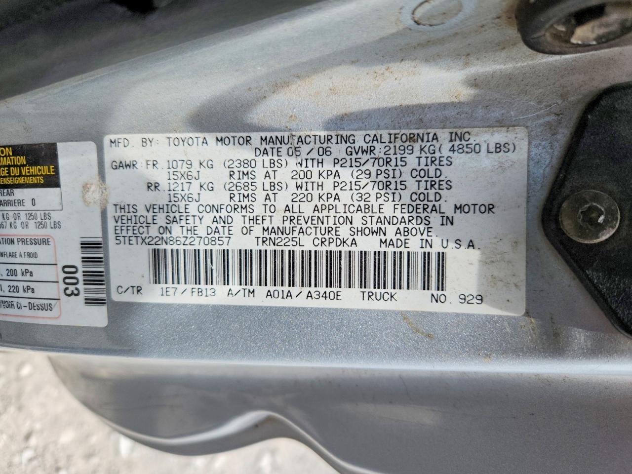 Toyota Tacoma Access Cab