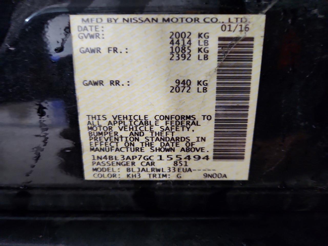 Nissan Altima 3.5 Sl