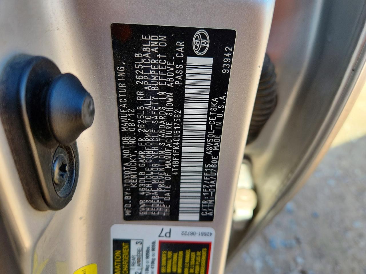 Toyota Camry Se
