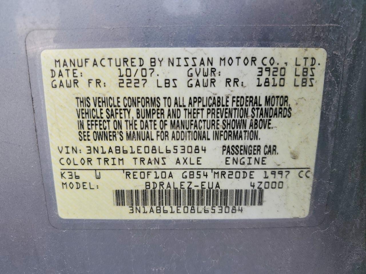Nissan Sentra 2.0