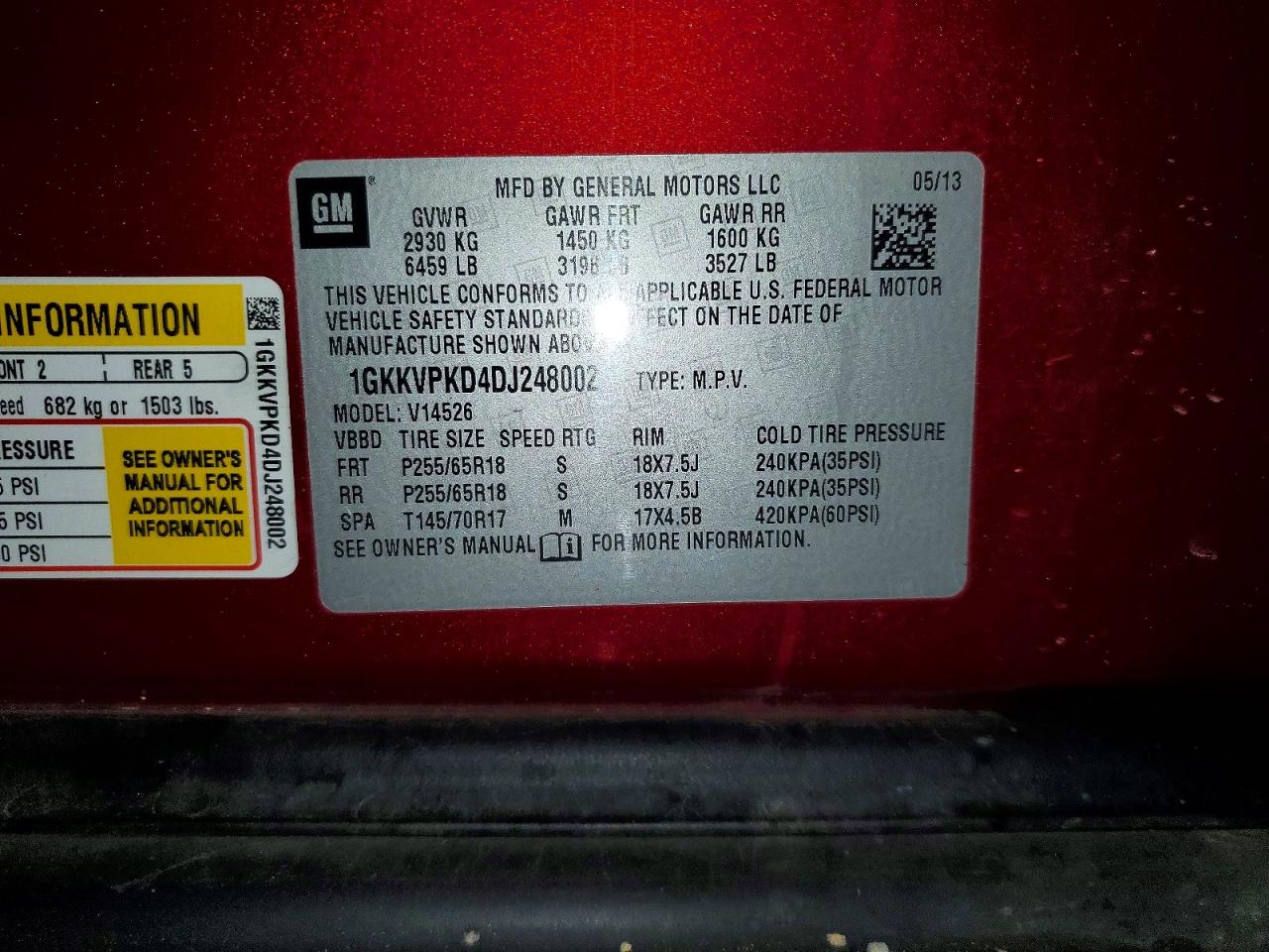GMC Acadia Sle