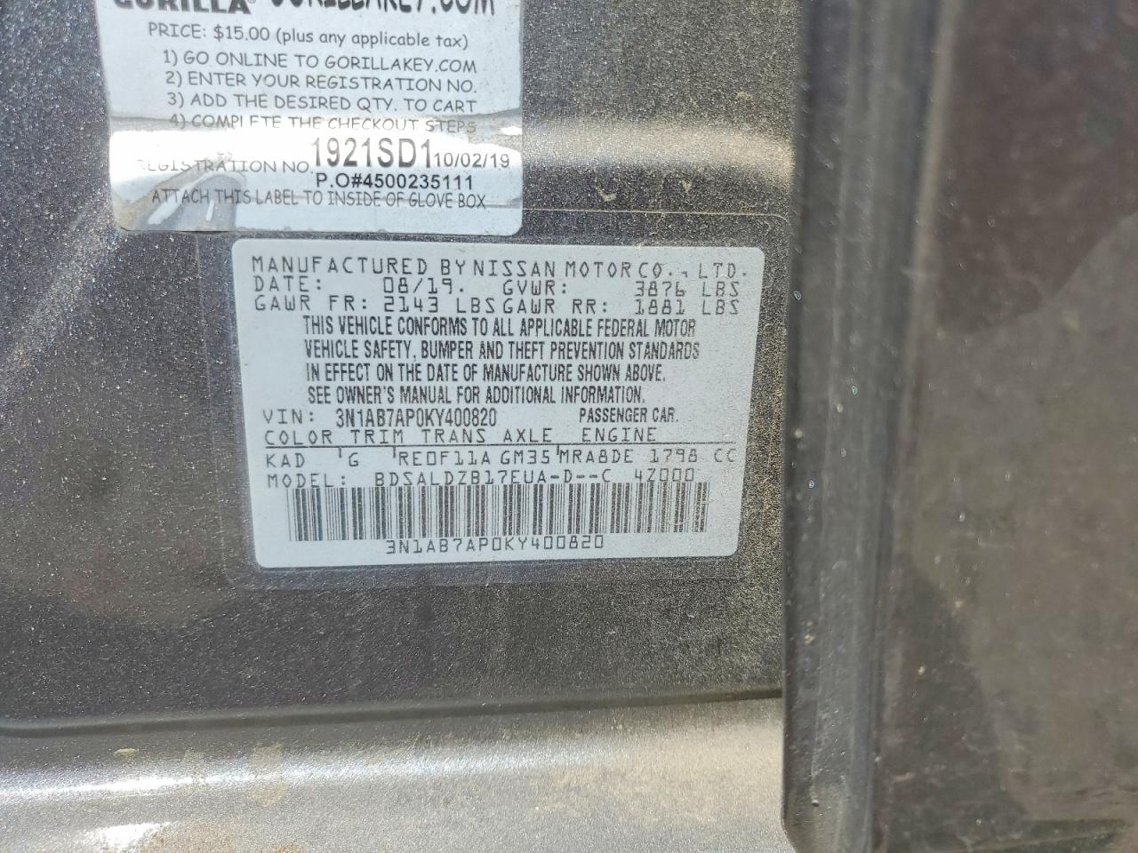 Nissan Sentra Sv