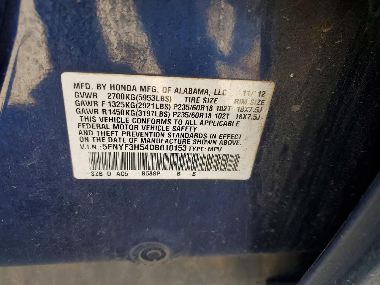 Honda Pilot Exl