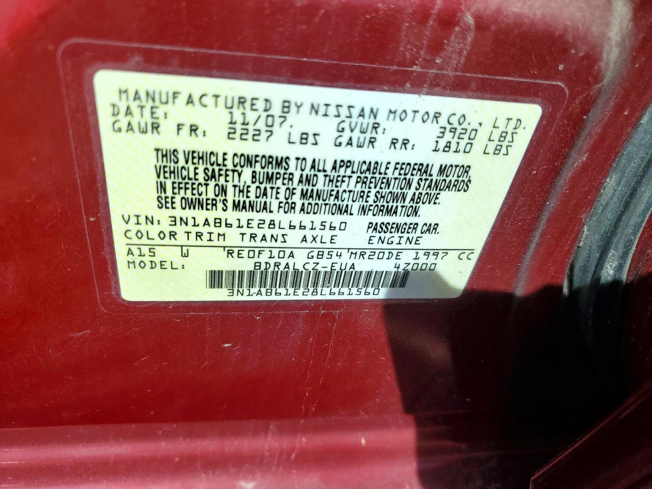 Nissan Sentra 2.0