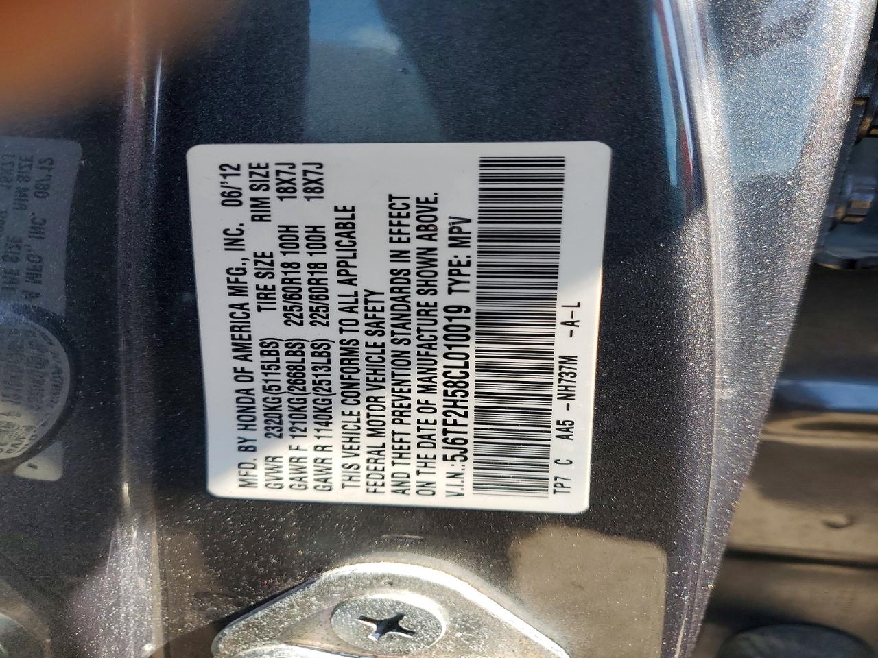 Honda Crosstour Exl