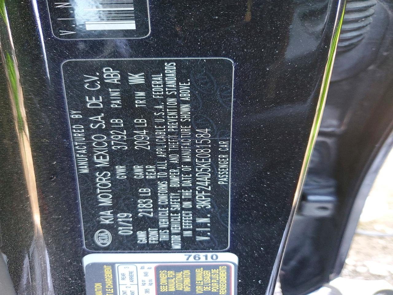 Kia Forte Fe