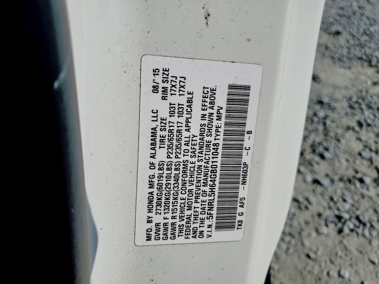 Honda Odyssey Exl