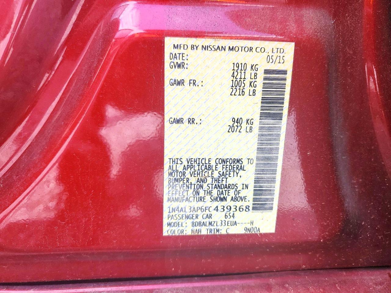 Nissan Altima 2.5 Sv