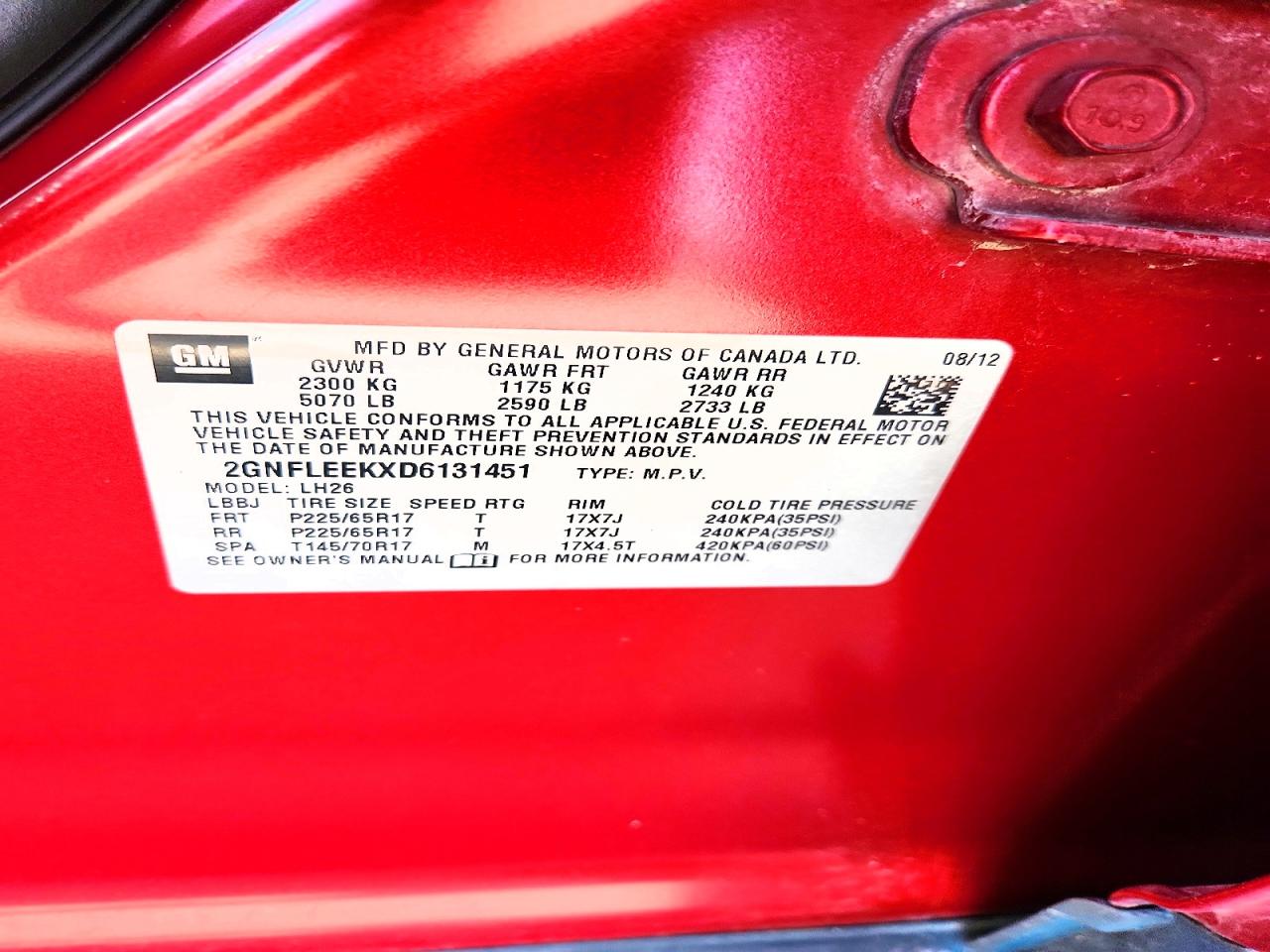 Chevrolet Equinox Lt