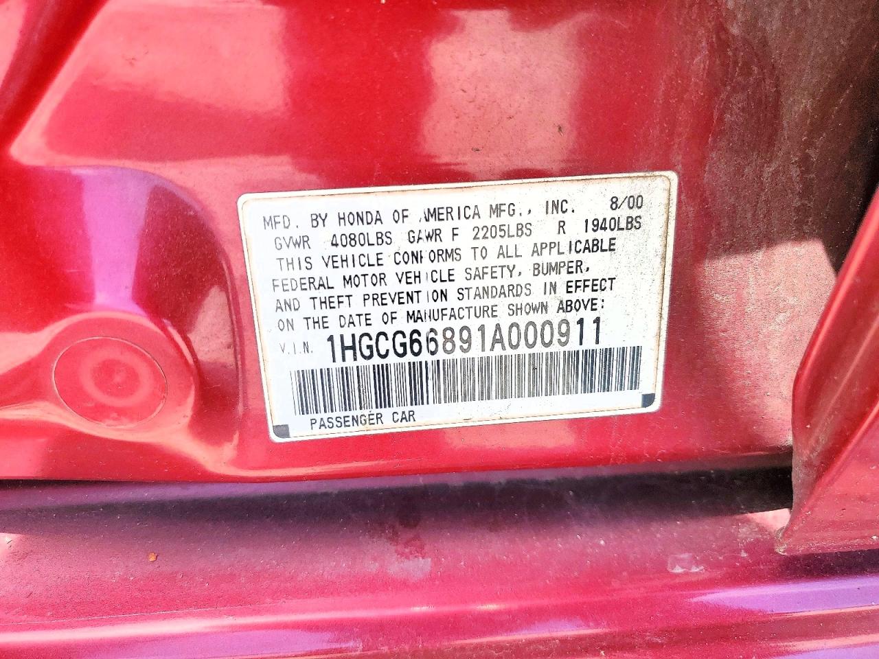 Honda Accord Ex