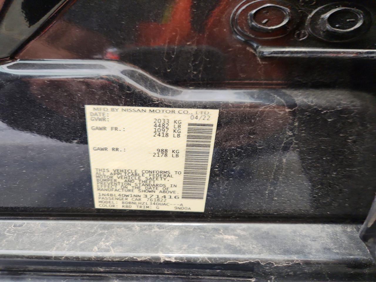 Nissan Altima Sv