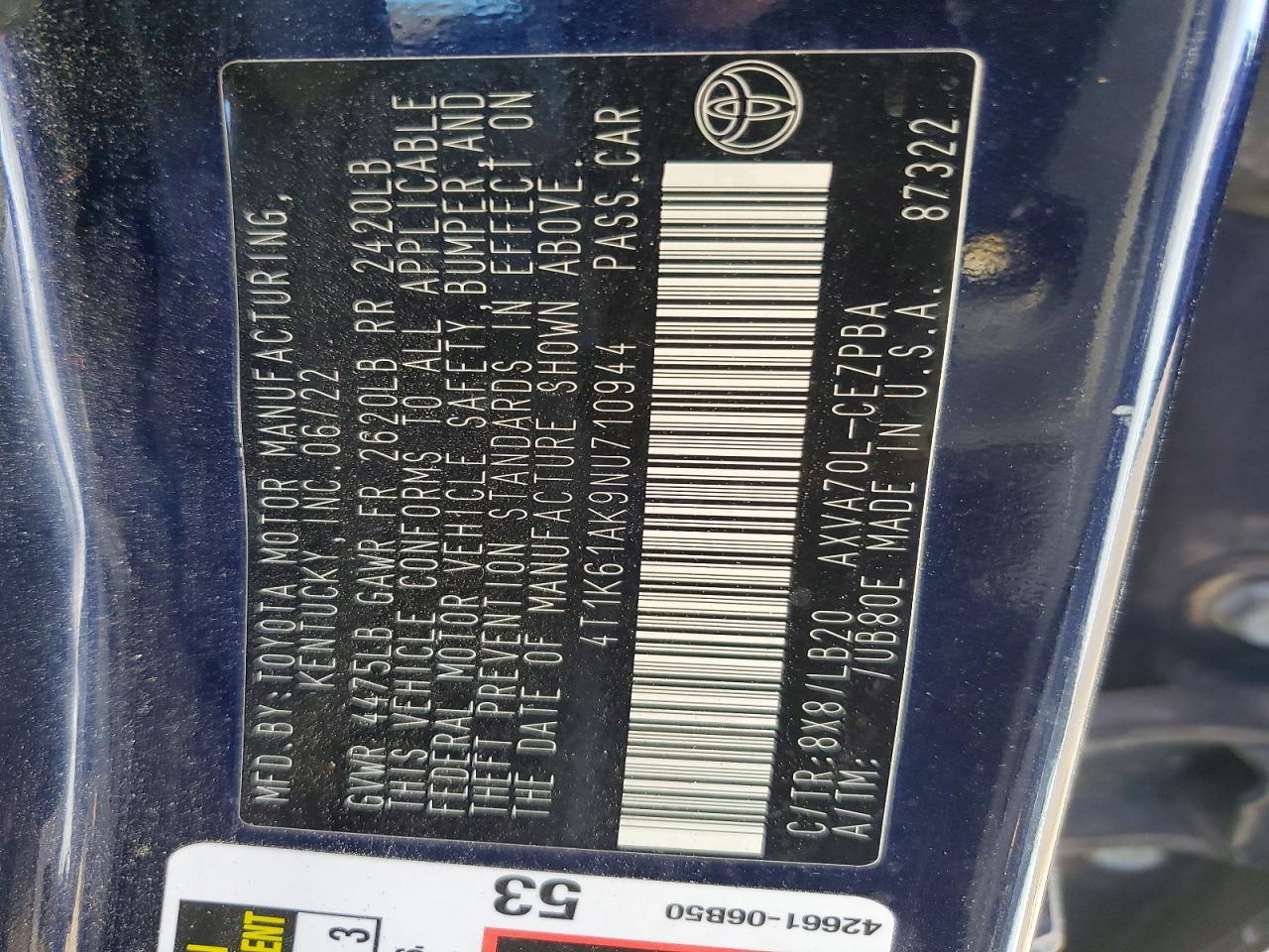 Toyota Camry Xse